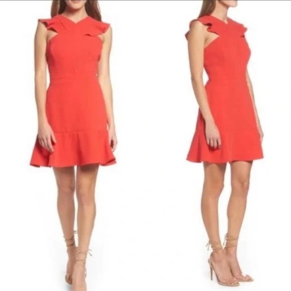 Chelsea28 Dresses & Skirts - Chelsea 28 - NWOT Red Ruffled Mini Dress